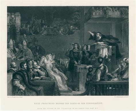 Old And Antique Prints And Maps Knox Preaching Before The Lords Of The