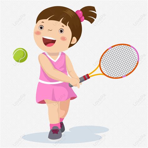 Girls Playing Tennis Clipart Png