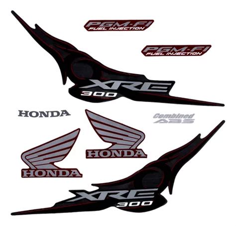 Kit Adesivos Para Moto Honda Xre 300 2011 Vermelha MercadoLivre