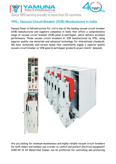 Ppt Vacuum Circuit Breaker Vcb Manufacturers India Powerpoint Presentation Id7330927