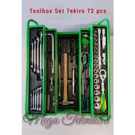 Jual TOOLBOX SET 72 PCS TEKIRO TOOL BOX SET KOTAK MEKANIK ALAT PERKAKAS