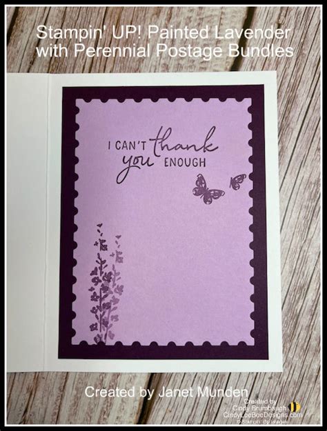 Stampin Up Painted Lavender And Perennial Postage Bundles Cindy Lee