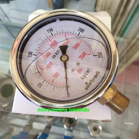 Jual Pressure Gauge Stainless 2 5 Inch Inchi 0 250kg Di Lapak Mitra