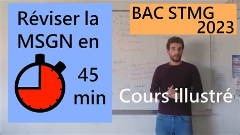 Révisions de MSGN pour le bac STMG 2023 management YouTube