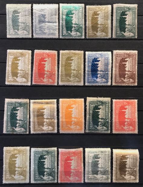 Belgium Stamp Vignettes Series In Various Colours Catawiki