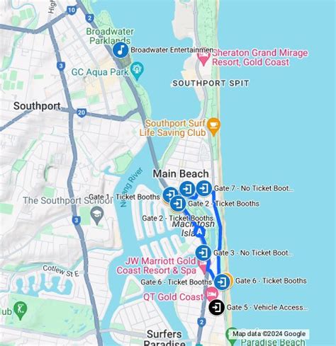 Gold Coast 500 Track Map