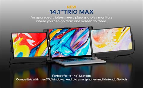 Amazon New Mobile Pixels Trio Max Portable Monitor Triple