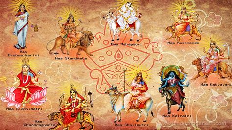 Devi Nav Durga With Names Nine Goddess Mantra Slokas Hd 54 Off