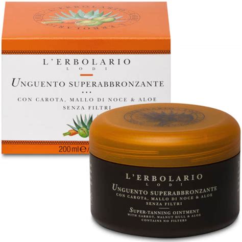 Unguento Superabbronzante Con Carota Mallo Di Noce E Aloe Senza Filtri