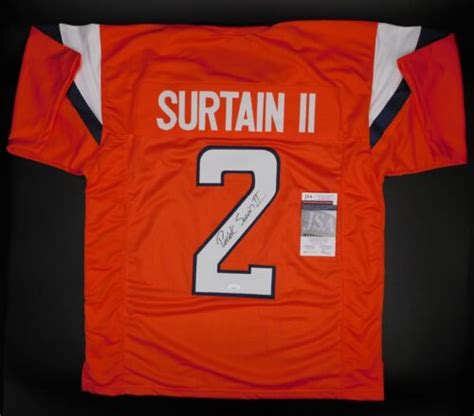 Patrick Pat Surtain Ii Signed Auto Denver Broncos Orange Jersey