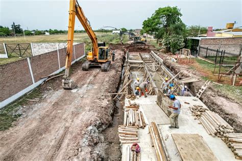 Avanzan Las Obras De Desag Es Pluviales En Castelli Diariocastelli