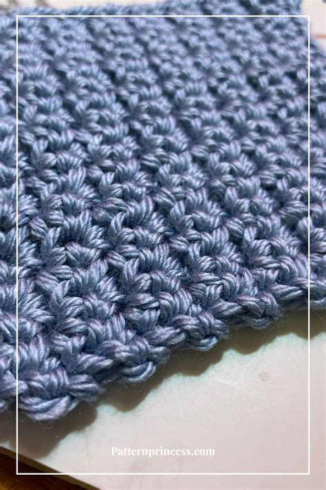 How To Crochet The Single Crochet Grit Stitch Tutorial Pattern Princess