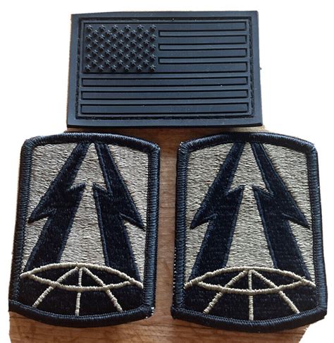 Pair Of U S Army Patch Th Signal Command Embroidered Plus Us