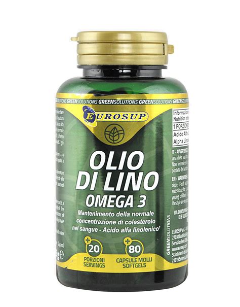 Olio Di Lino Omega 3 By EUROSUP 80 Softgels