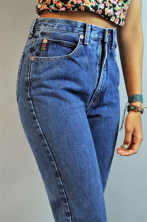 80s High Waisted Jeans Womens Vintage Guess Jeans Distressed Etsy