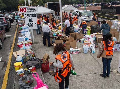 Estos Son Los Centros De Acopio Para Damnificados Por Sismo Actitudfem