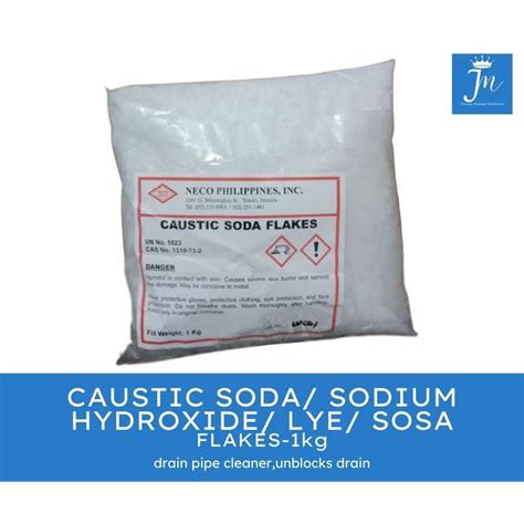 Caustic Soda Flakes Sodium Hydroxide Lye 1kg Shopee Philippines