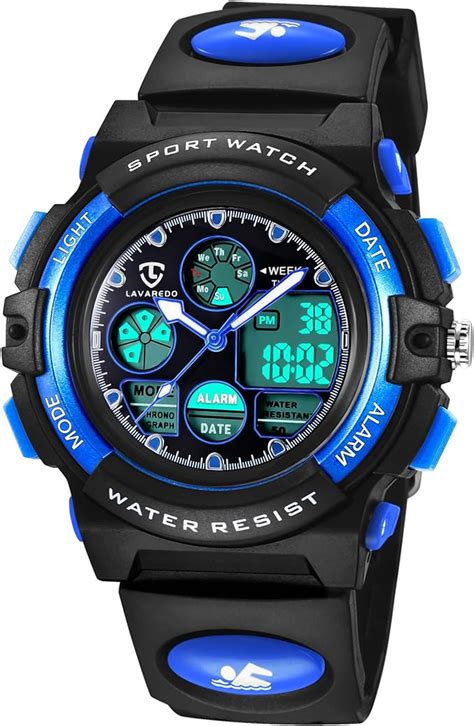 Aswan Watch Digitaluhr Kinder M Dchen Jungen Mit Wecker Stoppuhr Led