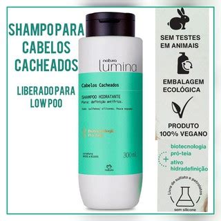 Shampoo Hidratante Cabelos Cacheados Lumina 300ml Shopee Brasil