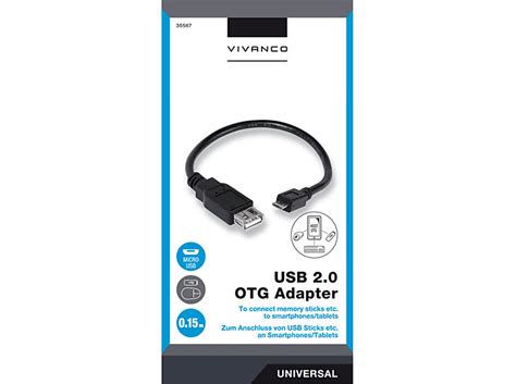 VIVANCO 35567 MICRO USB OTG 2 0 ADAPTER USB Kabel MediaMarkt