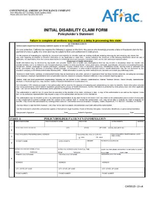 Aflac Claim Forms Fill Online Printable Fillable Blank Pdffiller