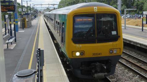 Uk Class 323 Electric Multiple Units At Bromsgrove Following Recent Electrification Youtube