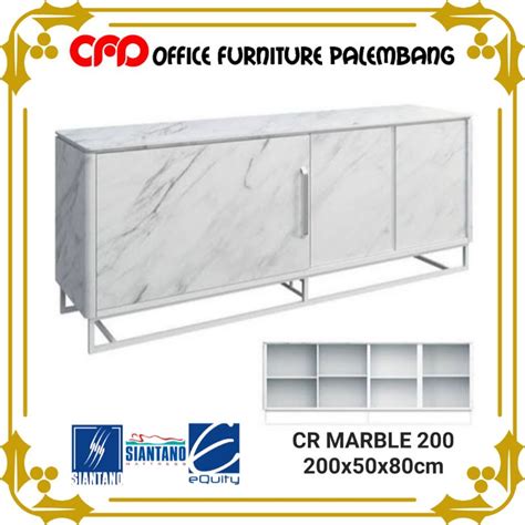 Jual Credenza Siantano Cr Marble Buffet Tv Meja Rak Tv Minimalis