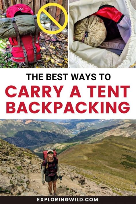 5 Ways to Carry Your Tent While Backpacking (Which is Best ...