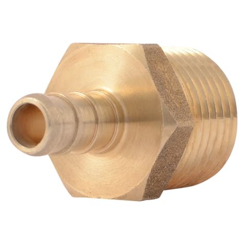 Sharkbite 3 8 In X 1 2 In Dia Brass Pex Male Adapter Crimp Fitting At