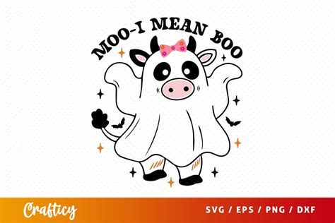 Moo I Mean Boo Svg Design So Fontsy