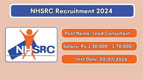 NHSRC Recruitment 2024 New Opportunity Out Check Vacancy Post