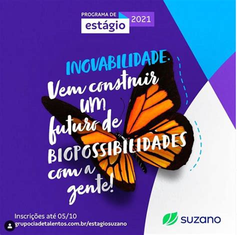 Suzano Abre Inscri Es Para O Programa De Est Gio Valeando