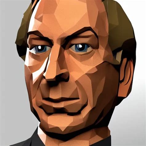 Low Polygon Saul Goodman 3 D Ps 1 Graphics Better Stable Diffusion