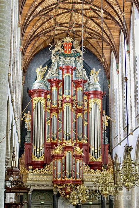 Antique 18th Century Church Organ In The Netherlands Photograph By