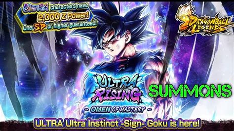 Ultra Ui Sign Goku Summons Dragon Ball Legends Db Legends Youtube