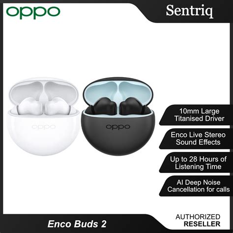 Oppo Enco Buds2 Earbuds Moonlight Colour (Original) 6 Months Warranty ...