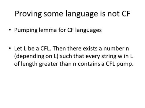 Cfl Big Picture Context Free Languages Conclusion We Have Studied The