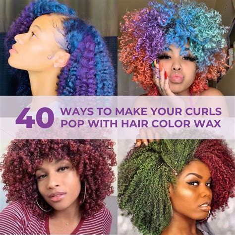 40 Ways To Make Your Curls Pop With Temporary Hair Color Wax Coils