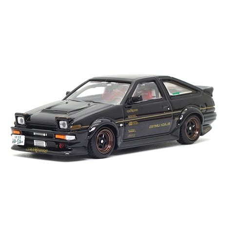 Inno64 164 Toyota Sprinter Trueno Ae86 Black Limited Tuned By Tec Art