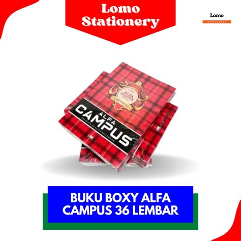 Jual Buku Tulis Boxy Alfa 36 Lembar 10 Buku Shopee Indonesia