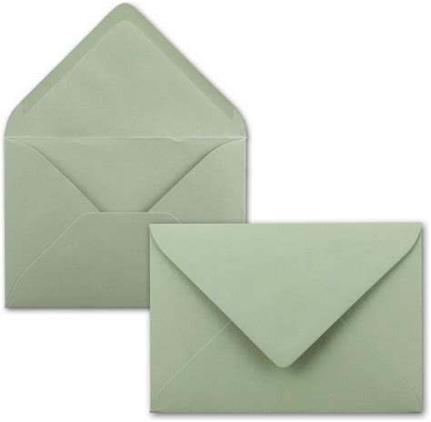 50 Buste Per Lettere Formato B6 17 5 X 12 5 Cm Colore Verde