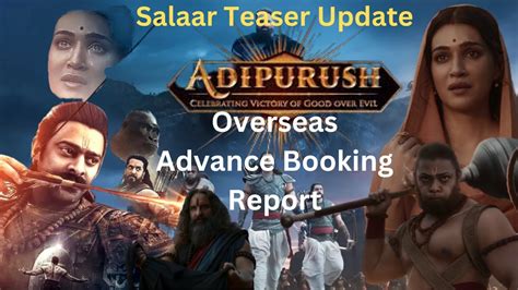 Adipurush Overseas Advance Booking USA AU Salaar Teaser Update YouTube