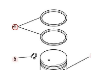 Segment Pour Moteur Mitsubishi KP22001AA TL20 Motoculture Distri