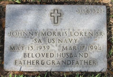 Johnny Morris Loren Sr 1939 1994 Find A Grave Memorial