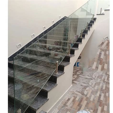 Staircase Glass Railing, For Home at Rs 1500/feet in Bengaluru | ID ...