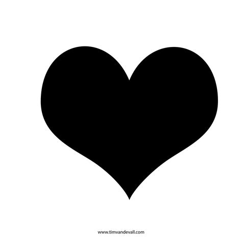 Printable Heart Stencil