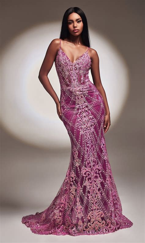 Long Amethyst Sequin Mermaid Prom Dress Promgirl