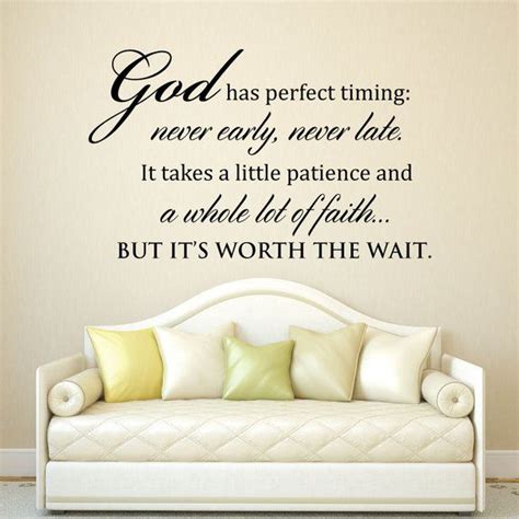 Scripture Wall Art God Has Perfect Timing Never Early Never Late