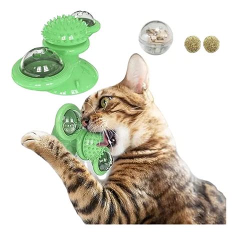 Brinquedo Gato Gira Gira Catnip E Led Moinho De Vento MercadoLivre