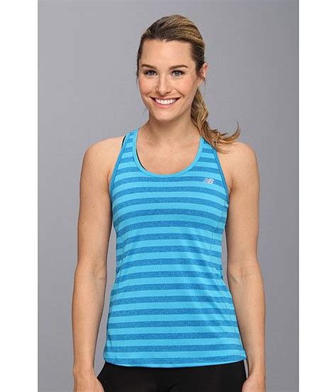 New Balance Novelty Striped Tank Top Striped Tank Top Athletic Tank